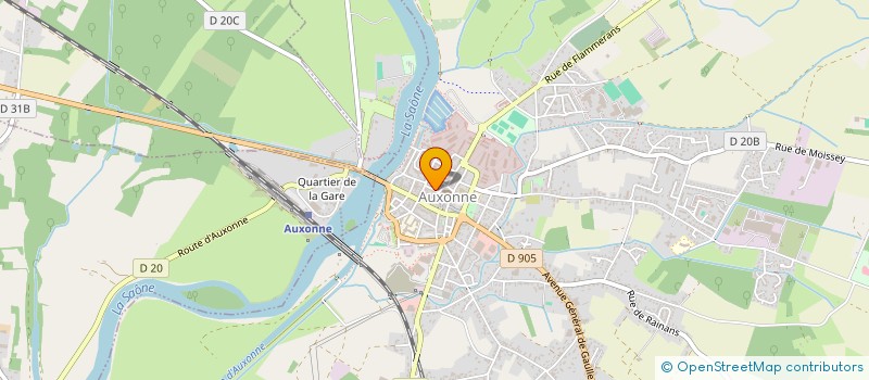 localisation de l'entreprise FG à AUXONNE