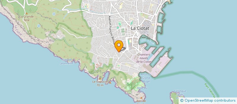 localisation de l'entreprise FG  LA CIOTAT