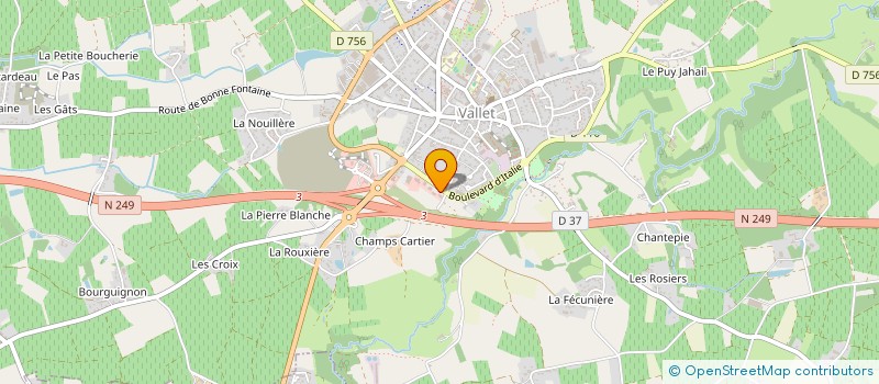 localisation de l'entreprise FG  VALLET