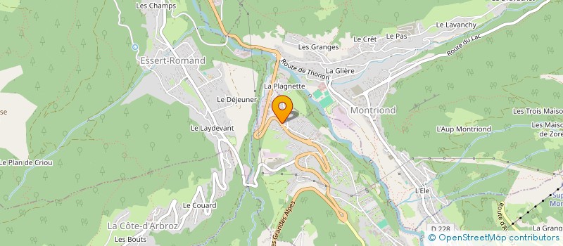 localisation de l'entreprise FG à MORZINE
