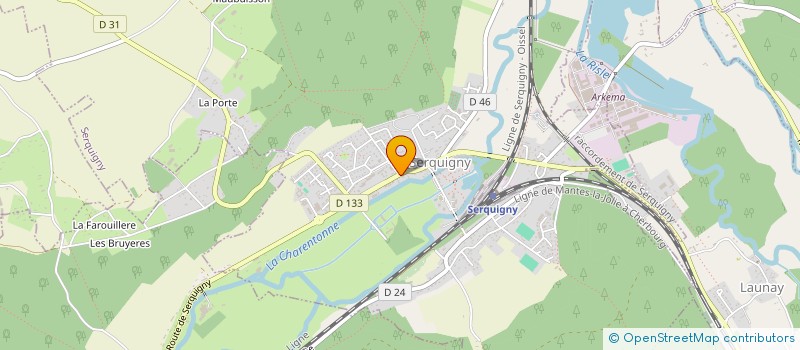 localisation de l'entreprise FG  SERQUIGNY