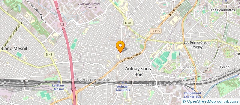localisation de l'entreprise FG ACTIVITE  AULNAY-SOUS-BOIS