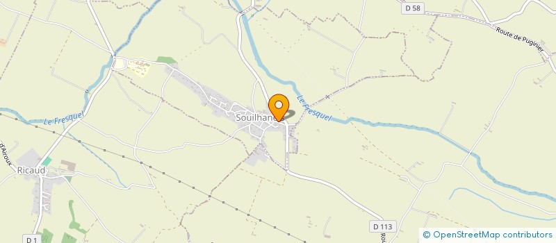 localisation de l'entreprise FG ART  SOUILHANELS