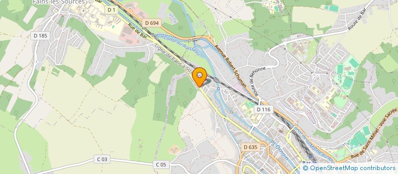 localisation de l'entreprise FG AUTO à BAR-LE-DUC