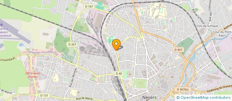 localisation de l'entreprise FG AUTOMOBILE à NEVERS
