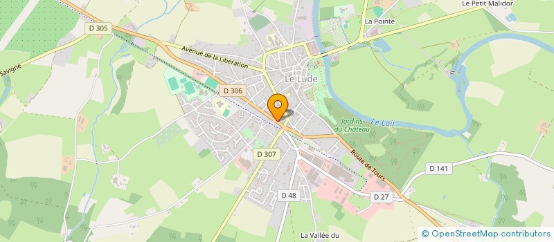 localisation de l'entreprise FG AUTOMOBILES 72  LE LUDE