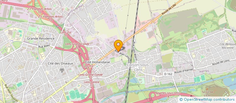 localisation de l'entreprise FG AUTOMOBILES LENS  LOISON-SOUS-LENS