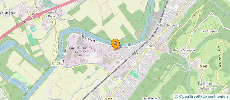 localisation de l'entreprise FG B.E.T  VILLARD-BONNOT