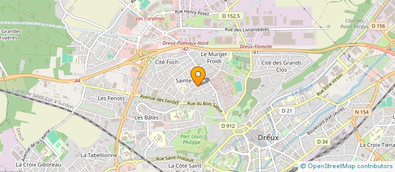 localisation de l'entreprise FG BAT à DREUX