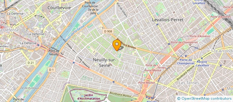 localisation de l'entreprise FG CAPITAL à NEUILLY-SUR-SEINE