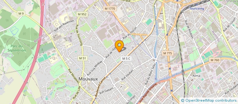 localisation de l'entreprise FG CARNOT  MOUVAUX