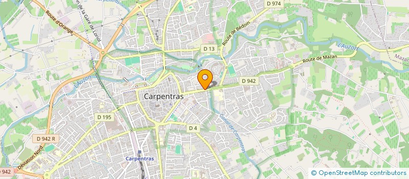 localisation de l'entreprise FG CARPENTRAS à CARPENTRAS