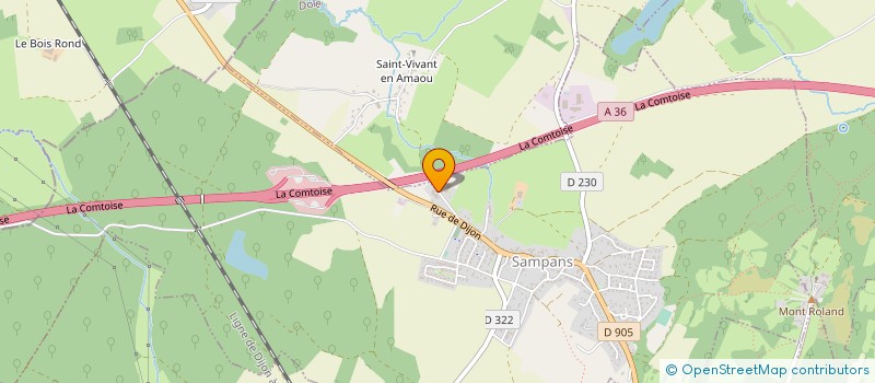 localisation de l'entreprise FG CARROSSERIE  SAMPANS