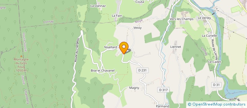 localisation de l'entreprise FG CHAUFFAGE  MOYE