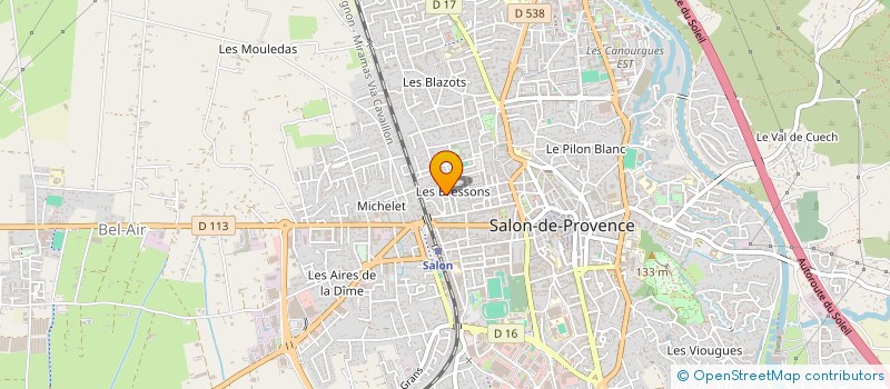 localisation de l'entreprise FG CLOTURES à SALON-DE-PROVENCE