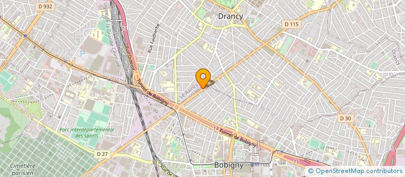 localisation de l'entreprise FG CONCEPT  BOBIGNY