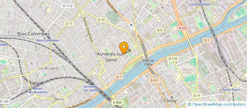 localisation de l'entreprise FG CONSEIL AUX ENTREPRISES  ASNIERES-SUR-SEINE