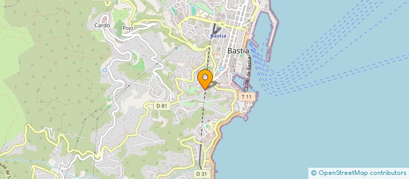 localisation de l'entreprise FG CONSTRUCTIONS CORSICA à BASTIA