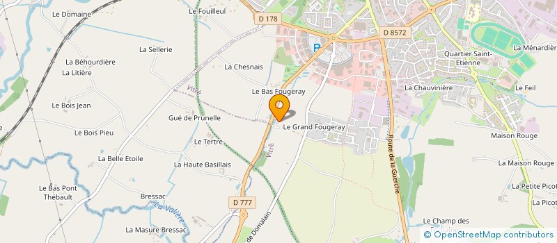 localisation de l'entreprise FG COURTAGE à VITRE