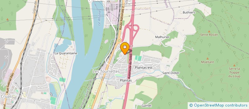 localisation de l'entreprise FG DEVELOPPEMENT  LES TOURRETTES