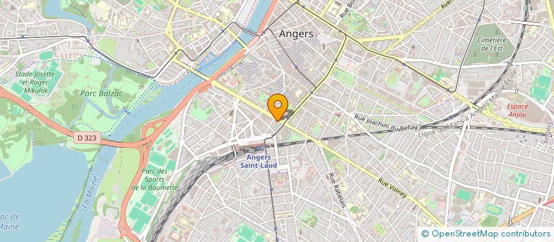 localisation de l'entreprise FG DIFFUSION à ANGERS