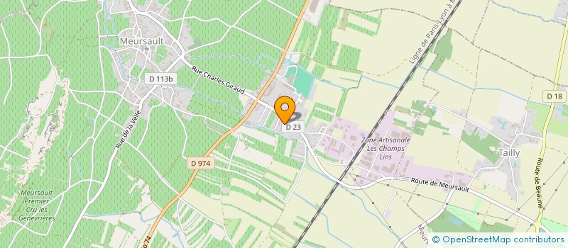 localisation de l'entreprise FG DIFFUSION à MEURSAULT