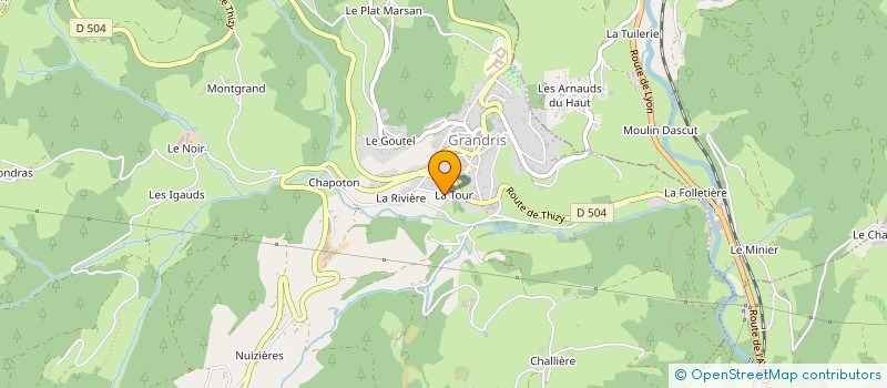 localisation de l'entreprise FG ELEC  GRANDRIS