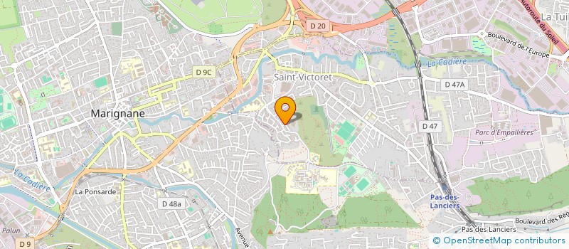 localisation de l'entreprise FG ELEC  SAINT-VICTORET