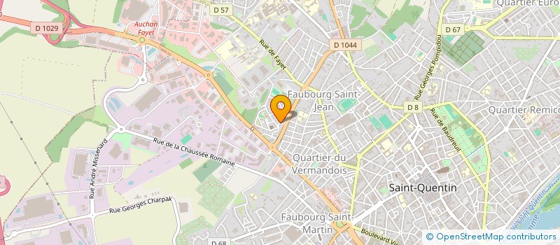 localisation de l'entreprise FG ELECTRICITE à SAINT-QUENTIN
