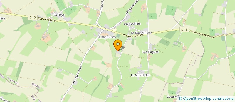 localisation de l'entreprise FG FABRICATION à LINGEVRES