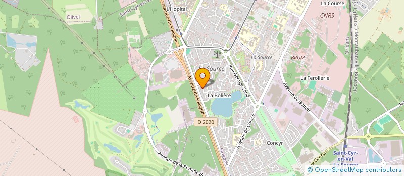 localisation de l'entreprise FG FERMETURE 45 à ORLEANS