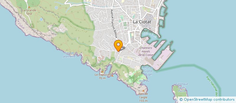 localisation de l'entreprise FG FERMETURES à LA CIOTAT
