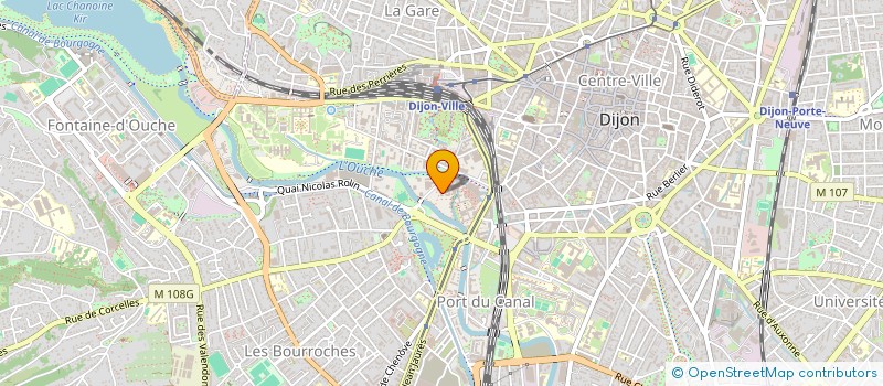 localisation de l'entreprise FG FIBRE OPTIQUE à DIJON