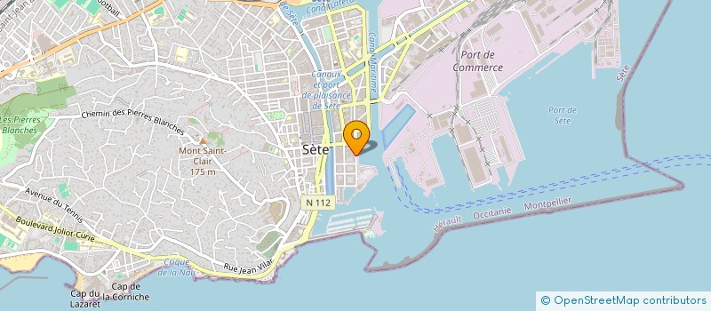 localisation de l'entreprise FG FISHING à SETE
