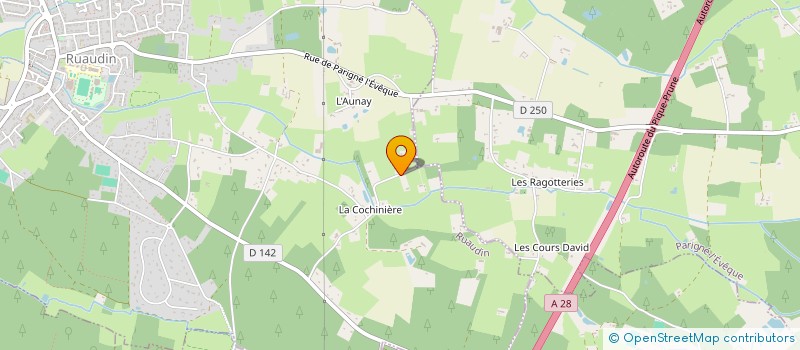 localisation de l'entreprise FG FORET SERVICES  RUAUDIN