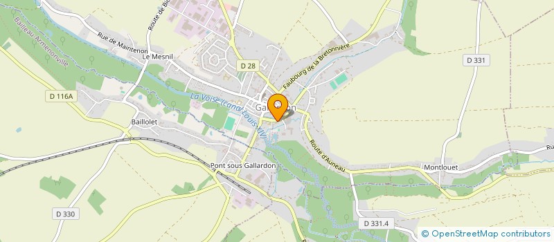 localisation de l'entreprise FG GESTION à GALLARDON