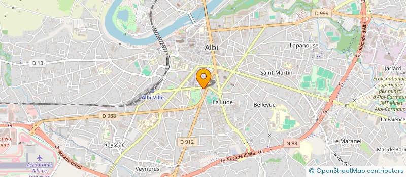 localisation de l'entreprise FG GRAULHET  ALBI