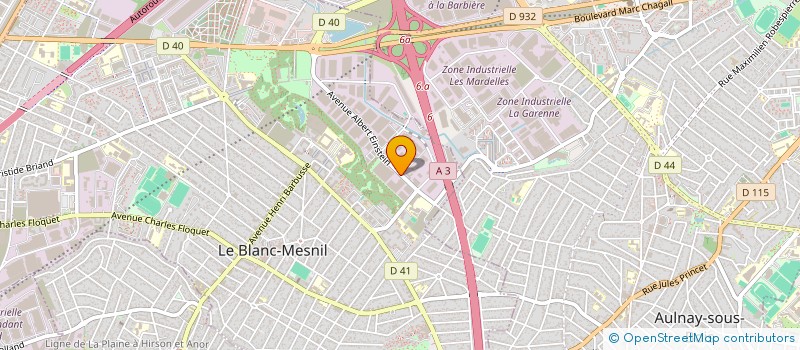 localisation de l'entreprise FG HOLDING à LE BLANC-MESNIL
