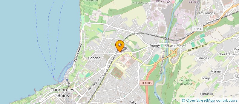 localisation de l'entreprise FG HOLDING à THONON-LES-BAINS