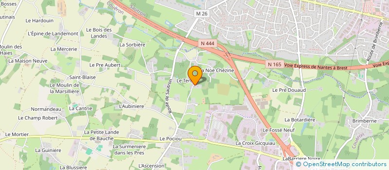 localisation de l'entreprise FG HOLDING à COUERON