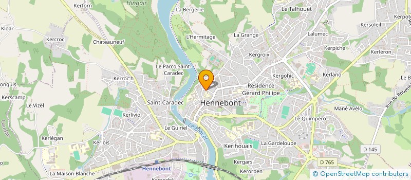 localisation de l'entreprise FG IMMO  HENNEBONT