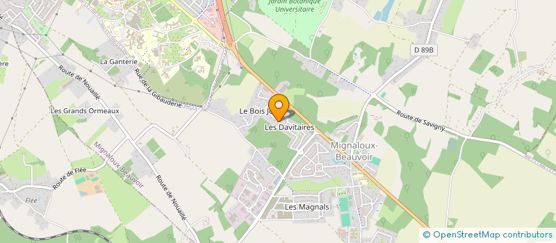 localisation de l'entreprise FG IMMO à MIGNALOUX-BEAUVOIR