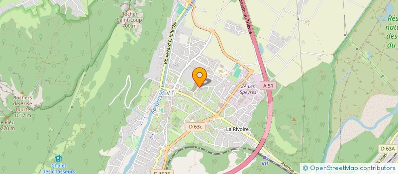 localisation de l'entreprise FG IMMO  VIF