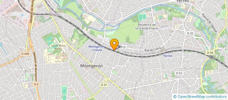 localisation de l'entreprise FG IMMO à MONTGERON