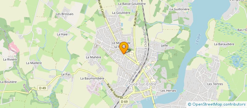 localisation de l'entreprise FG IMMO  SUCE-SUR-ERDRE