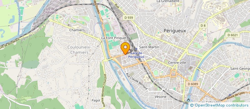 localisation de l'entreprise FG IMMOBILIER à PERIGUEUX