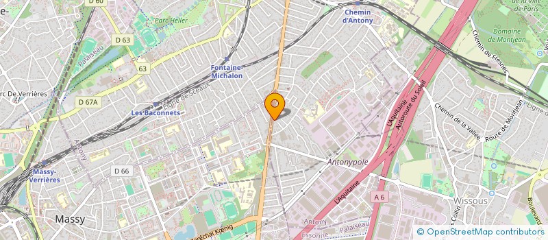 localisation de l'entreprise FG IMMOBILIER à ANTONY