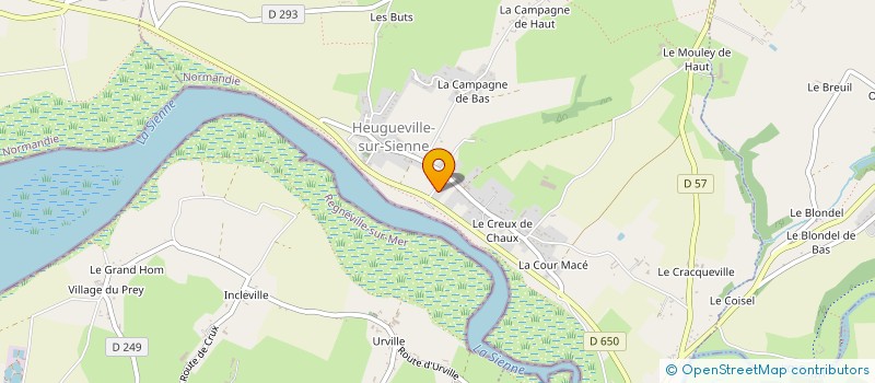 localisation de l'entreprise FG IMMOBILIER  HEUGUEVILLE-SUR-SIENNE