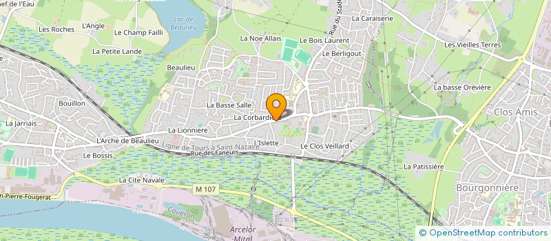 localisation de l'entreprise FG IMMOBILIER à COUERON