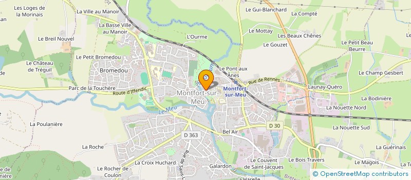 localisation de l'entreprise FG-IMMOBILIER  MONTFORT-SUR-MEU